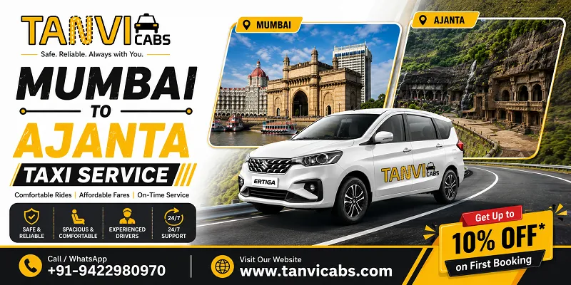 Mumbai to Ajanta Taxi Service