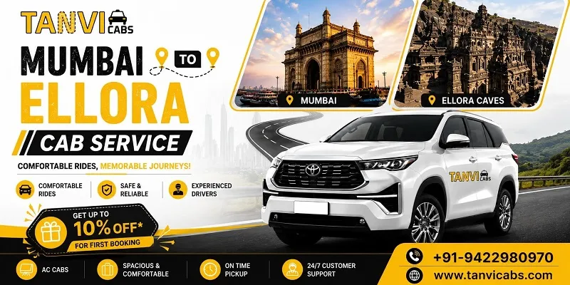 Mumbai to Ellora Taxi Service