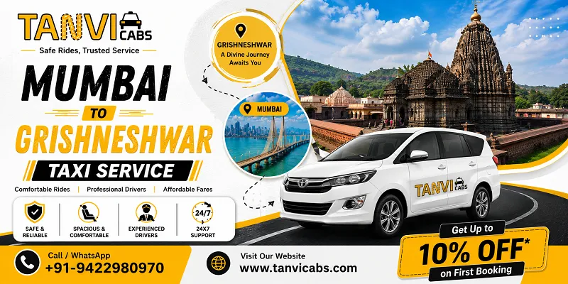 Mumbai to Grishneshwar Cab Service