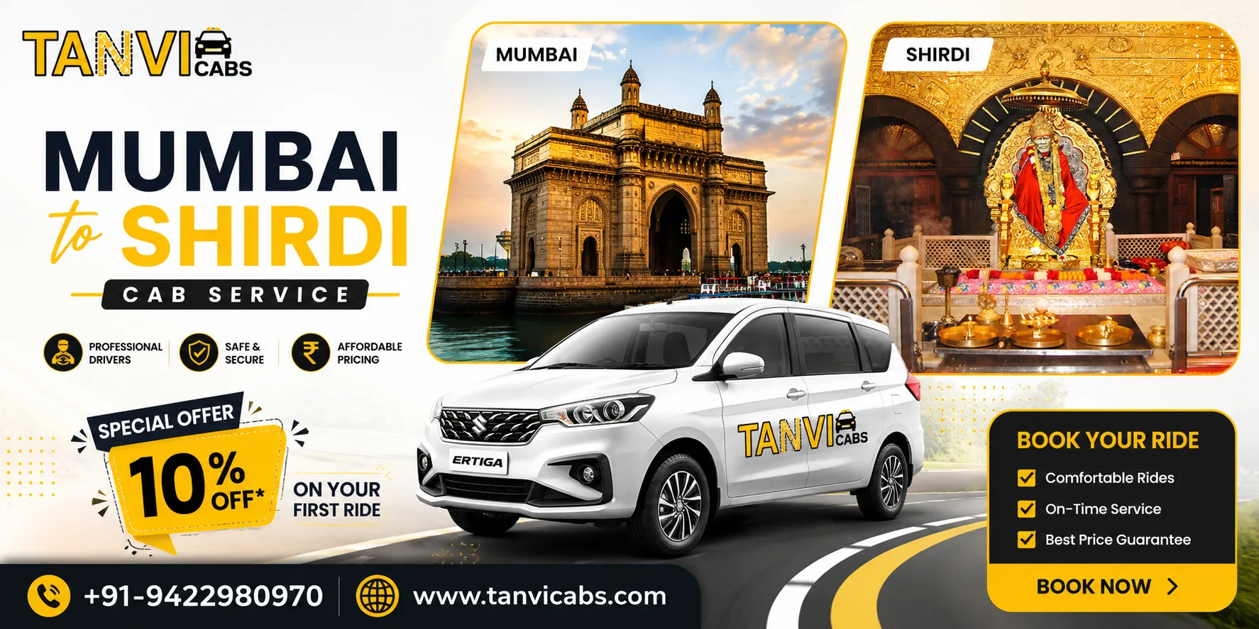 Mumbai to Shirdi Cab